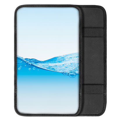 Water Wave Print Car Center Console Cover