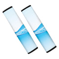 Water Wave Print Car Seat Belt Covers