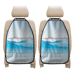 Water Wave Print Car Seat Organizers