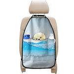 Water Wave Print Car Seat Organizers