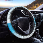 Water Wave Print Car Steering Wheel Cover