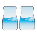 Water Wave Print Front Car Floor Mats