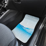 Water Wave Print Front Car Floor Mats
