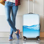 Water Wave Print Luggage Cover