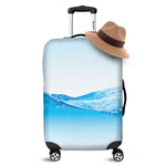 Water Wave Print Luggage Cover