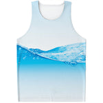 Water Wave Print Men's Tank Top