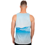 Water Wave Print Men's Tank Top
