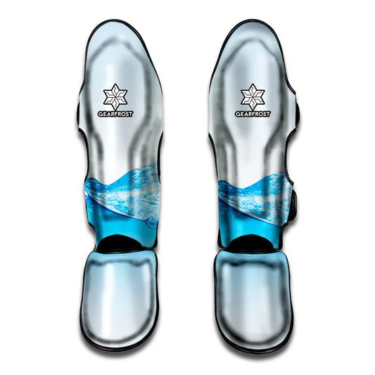 Water Wave Print Muay Thai Shin Guard