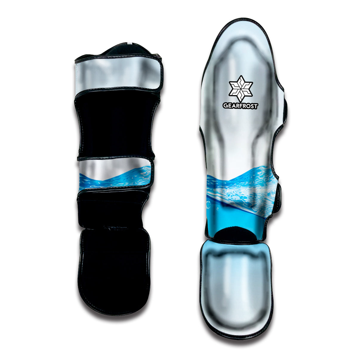 Water Wave Print Muay Thai Shin Guard