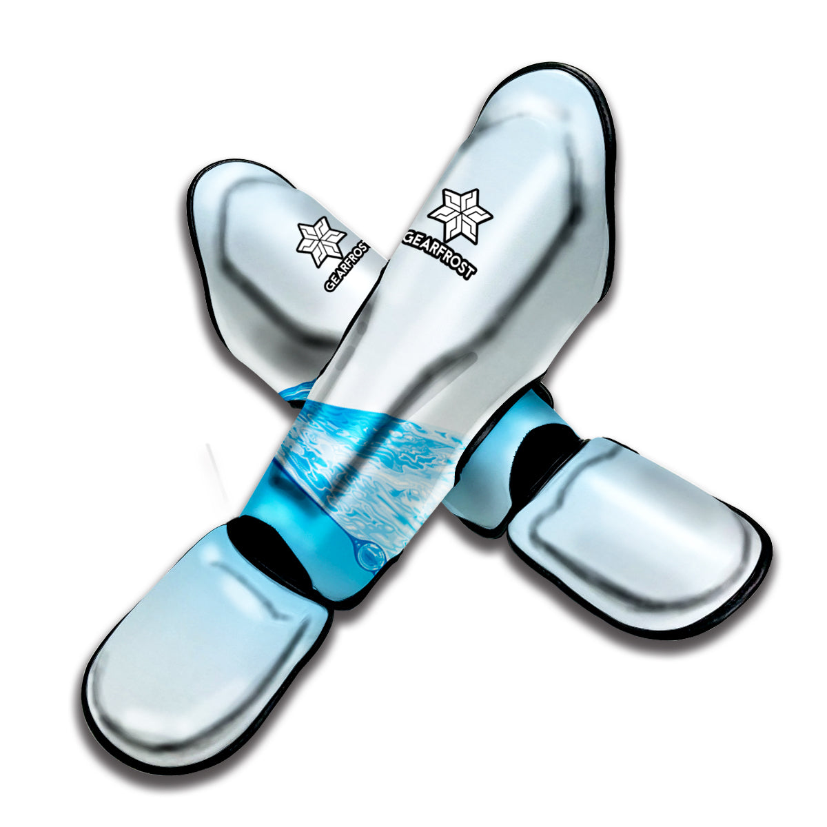Water Wave Print Muay Thai Shin Guard