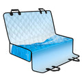 Water Wave Print Pet Car Back Seat Cover