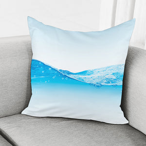 Water Wave Print Pillow Cover