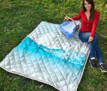 Water Wave Print Quilt