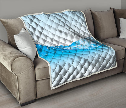 Water Wave Print Quilt