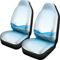 Water Wave Print Universal Fit Car Seat Covers