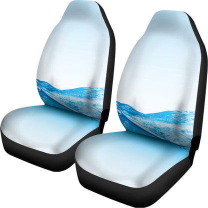 Water Wave Print Universal Fit Car Seat Covers