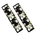 Watercolor Alstroemeria Pattern Print Car Seat Belt Covers