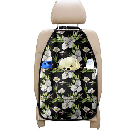 Watercolor Alstroemeria Pattern Print Car Seat Organizers