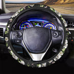 Watercolor Alstroemeria Pattern Print Car Steering Wheel Cover