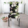 Watercolor Alstroemeria Pattern Print Dining Chair Slipcover