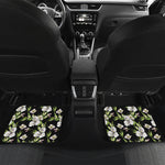 Watercolor Alstroemeria Pattern Print Front and Back Car Floor Mats