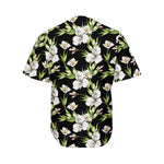 Watercolor Alstroemeria Pattern Print Men's Baseball Jersey