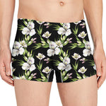 Watercolor Alstroemeria Pattern Print Men's Boxer Briefs