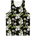 Watercolor Alstroemeria Pattern Print Men's Tank Top