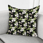 Watercolor Alstroemeria Pattern Print Pillow Cover