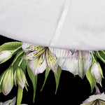 Watercolor Alstroemeria Pattern Print Sofa Cover
