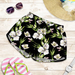 Watercolor Alstroemeria Pattern Print Women's Shorts