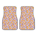 Watercolor Apricot Fruit Pattern Print Front Car Floor Mats