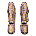 Watercolor Apricot Fruit Pattern Print Muay Thai Shin Guards