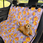 Watercolor Apricot Fruit Pattern Print Pet Car Back Seat Cover
