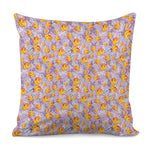 Watercolor Apricot Fruit Pattern Print Pillow Cover