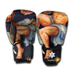 Watercolor Aquarius Zodiac Sign Print Boxing Gloves