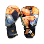 Watercolor Aquarius Zodiac Sign Print Boxing Gloves