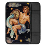Watercolor Aquarius Zodiac Sign Print Car Center Console Cover