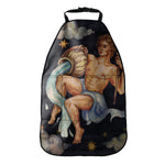 Watercolor Aquarius Zodiac Sign Print Car Seat Organizers