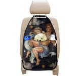 Watercolor Aquarius Zodiac Sign Print Car Seat Organizers