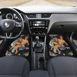 Watercolor Aquarius Zodiac Sign Print Front Car Floor Mats