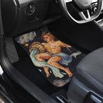 Watercolor Aquarius Zodiac Sign Print Front Car Floor Mats