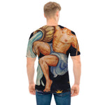 Watercolor Aquarius Zodiac Sign Print Men's T-Shirt
