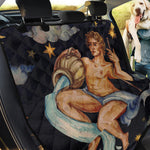 Watercolor Aquarius Zodiac Sign Print Pet Car Back Seat Cover