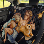 Watercolor Aquarius Zodiac Sign Print Pet Car Back Seat Cover