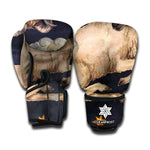 Watercolor Aries Zodiac Sign Print Boxing Gloves