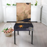 Watercolor Aries Zodiac Sign Print Dining Chair Slipcover