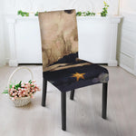 Watercolor Aries Zodiac Sign Print Dining Chair Slipcover