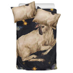 Watercolor Aries Zodiac Sign Print Duvet Cover Bedding Set