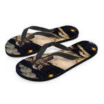 Watercolor Aries Zodiac Sign Print Flip Flops
